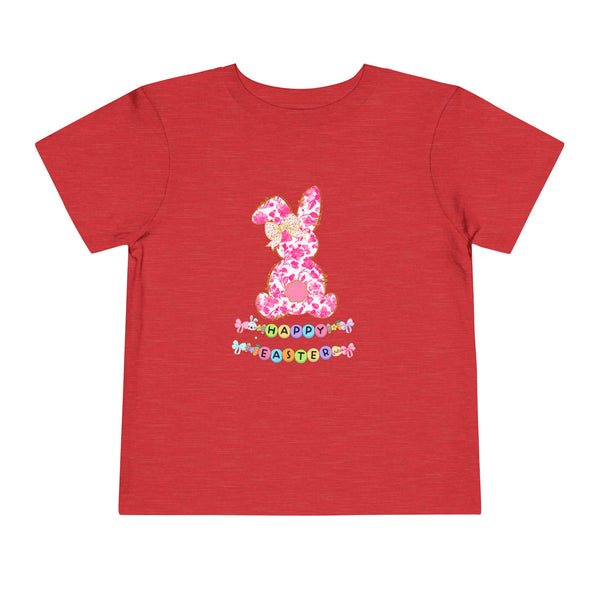 Bunny Easter Coquette Girl Shirt Blue Floral Easter Bunny Tee, Easter Toddler Shirt Easter Coquette Bow Tee Girly Easter Day Gift Spring Tee