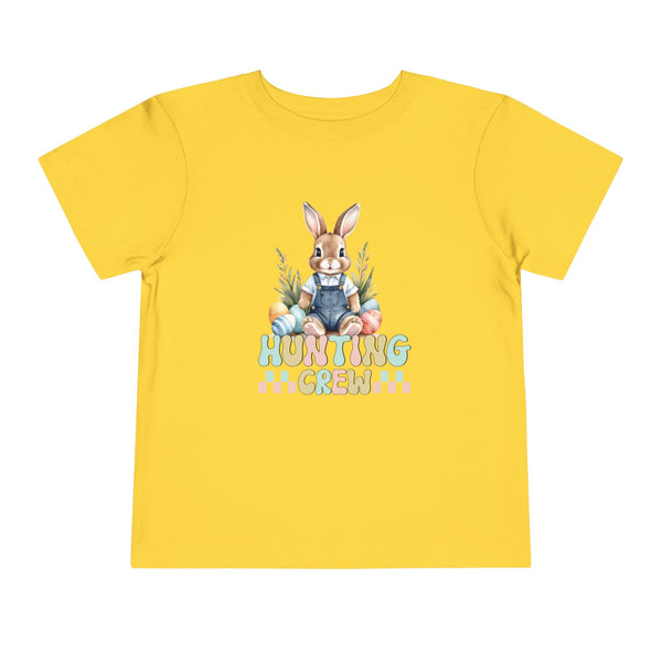 Bunny Easter Hunting Crew Shirt, Cute Toddler Easter Bunny Tee, Easter Bunny Natural Tee, Easter Boy Shirt Easter Kids Party Shirt Boy Gifts