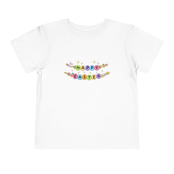 Happy Easter Shirt Toddler Friendship Bracelet T Shirt Cute Girl Easter Tee Gift for Friend Bracelet Tee Sibling Matching Tee Egg Hunt Shirt