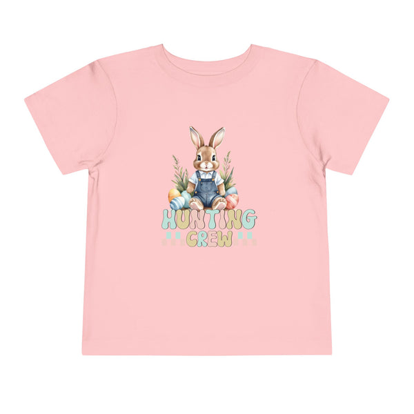 Bunny Easter Hunting Crew Shirt, Cute Toddler Easter Bunny Tee, Easter Bunny Natural Tee, Easter Boy Shirt Easter Kids Party Shirt Boy Gifts