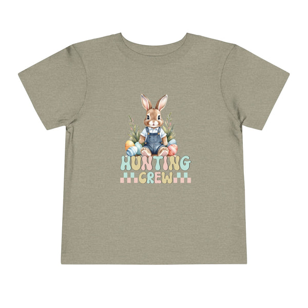 Bunny Easter Hunting Crew Shirt, Cute Toddler Easter Bunny Tee, Easter Bunny Natural Tee, Easter Boy Shirt Easter Kids Party Shirt Boy Gifts