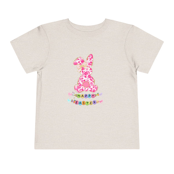 Bunny Easter Coquette Girl Shirt Blue Floral Easter Bunny Tee, Easter Toddler Shirt Easter Coquette Bow Tee Girly Easter Day Gift Spring Tee