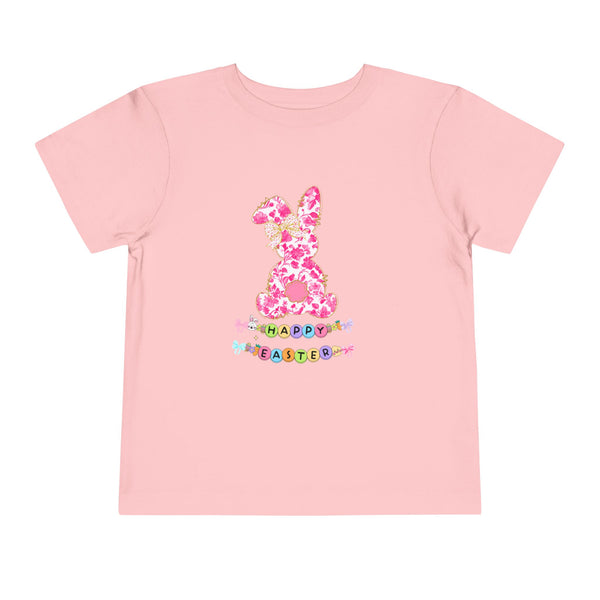 Bunny Easter Coquette Girl Shirt Blue Floral Easter Bunny Tee, Easter Toddler Shirt Easter Coquette Bow Tee Girly Easter Day Gift Spring Tee