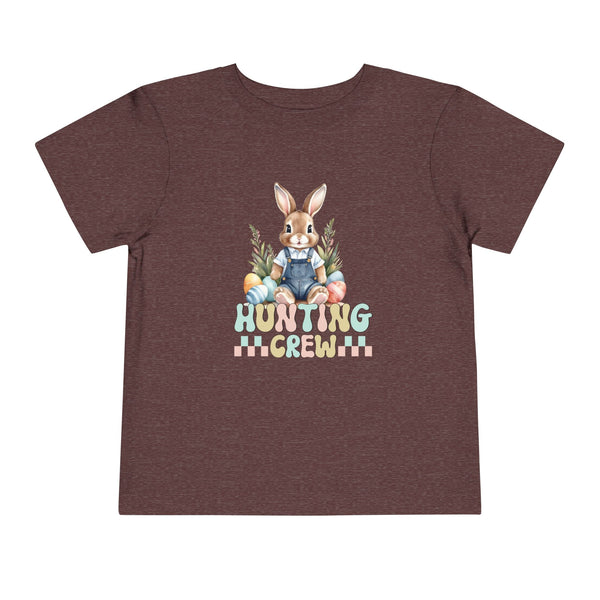 Bunny Easter Hunting Crew Shirt, Cute Toddler Easter Bunny Tee, Easter Bunny Natural Tee, Easter Boy Shirt Easter Kids Party Shirt Boy Gifts