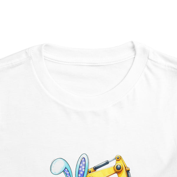 Boys Easter Kids Shirt, Custom Name Easter Boys T Shirt, Eggs Cavator Boy Toddler Shirt Funny Easter Tee Personalized Construction Truck Tee