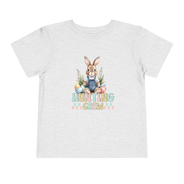 Bunny Easter Hunting Crew Shirt, Cute Toddler Easter Bunny Tee, Easter Bunny Natural Tee, Easter Boy Shirt Easter Kids Party Shirt Boy Gifts