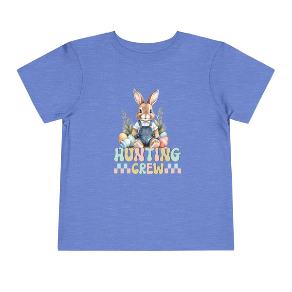 Bunny Easter Hunting Crew Shirt, Cute Toddler Easter Bunny Tee, Easter Bunny Natural Tee, Easter Boy Shirt Easter Kids Party Shirt Boy Gifts