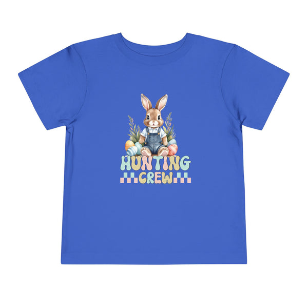 Bunny Easter Hunting Crew Shirt, Cute Toddler Easter Bunny Tee, Easter Bunny Natural Tee, Easter Boy Shirt Easter Kids Party Shirt Boy Gifts